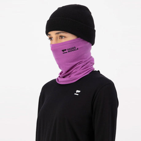 MONS ROYALE Daily Dose Neckwarmer - Purple Bolt