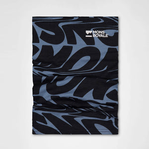 MONS ROYALE Daily Dose Neckwarmer - Signal Lost Goblin Blue