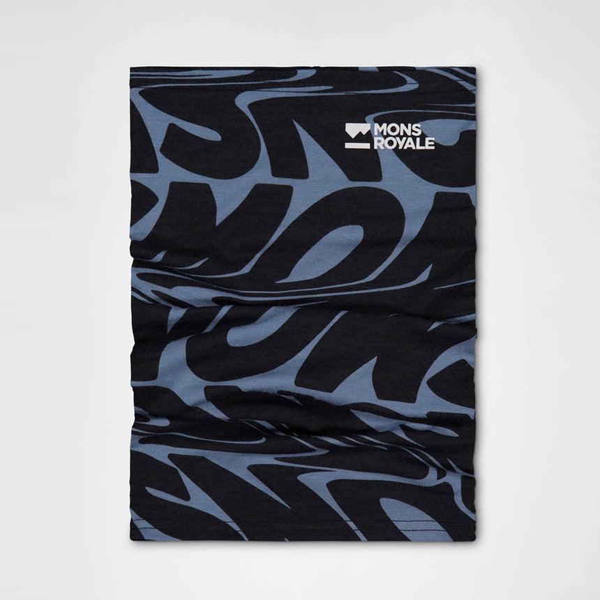 MONS ROYALE Daily Dose Neckwarmer - Signal Lost Goblin Blue