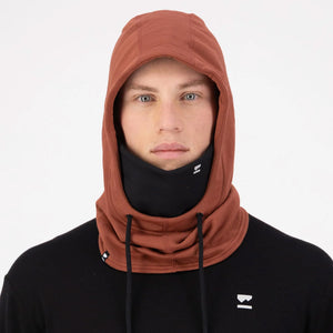 MONS ROYALE Decade Merino Fleece Hood - Sienna