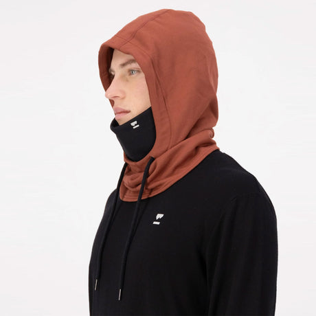 MONS ROYALE Decade Merino Fleece Hood - Sienna