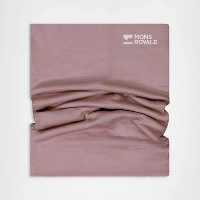 MONS ROYALE Double Up Neckwarmer - Mauve Haze