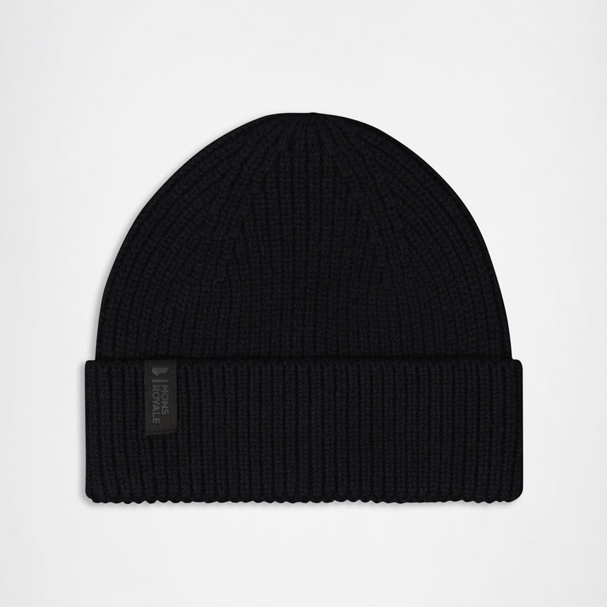 MONS ROYALE Fjord Merino Beanie - Black