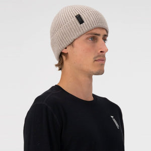 MONS ROYALE Fjord Merino Beanie - Taupe