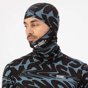 MONS ROYALE Santa Rosa Merino Balaclava - Signal Lost Goblin Blue