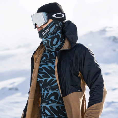 MONS ROYALE Santa Rosa Merino Balaclava - Signal Lost Goblin Blue