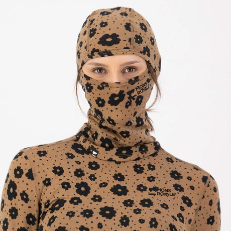 MONS ROYALE Santa Rose Merino Balaclava - Aoraki Lily Toffee