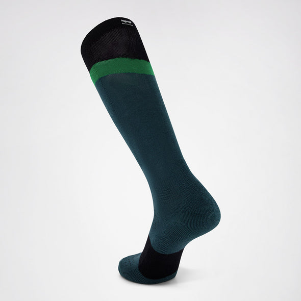 MONS ROYALE Ultra Cushion Merino Snow Sock - Evergreen/Apple