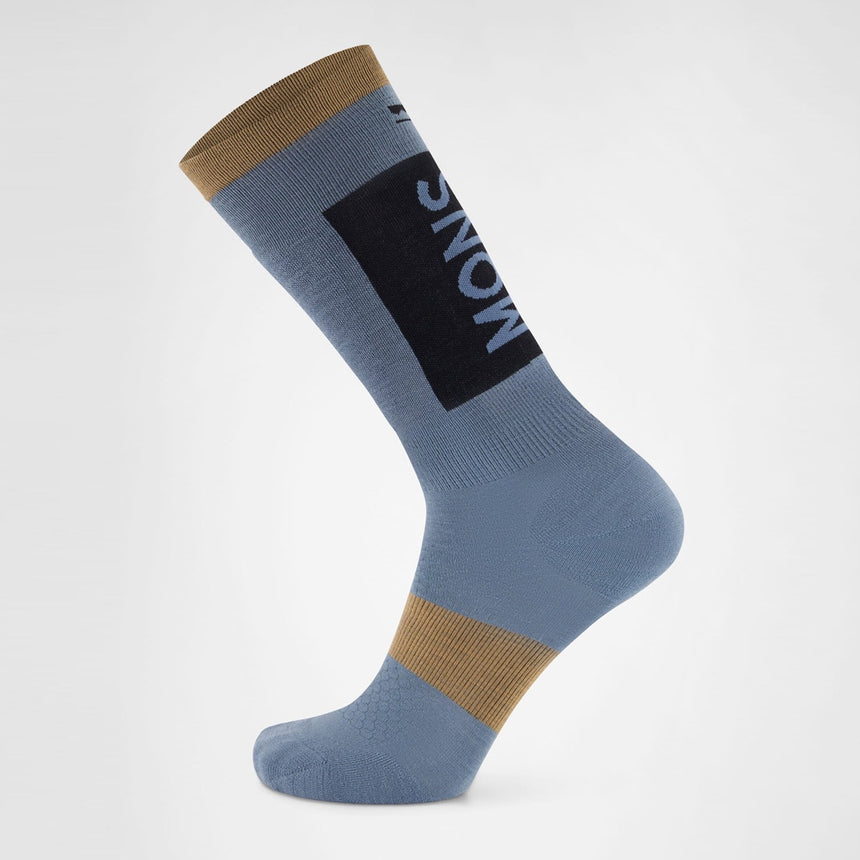 MONS ROYALE Unisex Atlas Merino Snow Sock - Goblin Blue