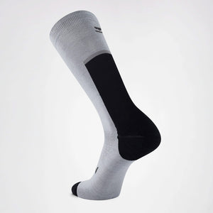 MONS ROYALE Unisex Pro Lite Merino Snow Sock - Grey Marl
