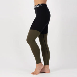 MONS ROYALE Women's Cascade Merino Legging - Dark Olive