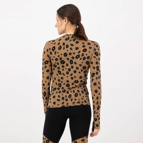 MONS ROYALE Women's Cascade Merino Long Sleeve - Aoraki Lily Toffee