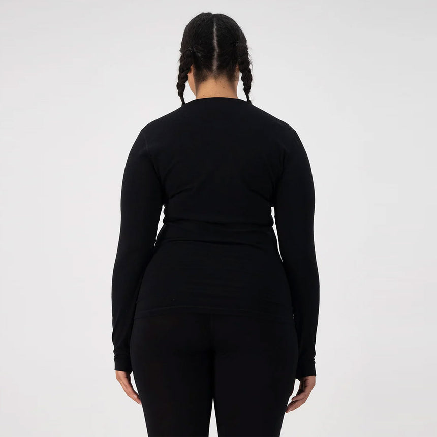 MONS ROYALE Women's Cascade Merino Long Sleeve - Black