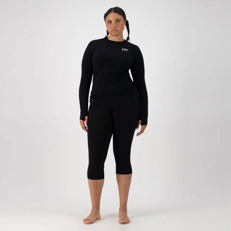 MONS ROYALE Women's Cascade Merino Long Sleeve - Black