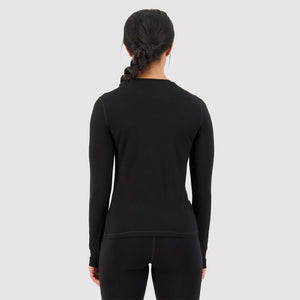 MONS ROYALE Women's Cascade Merino Long Sleeve - Black