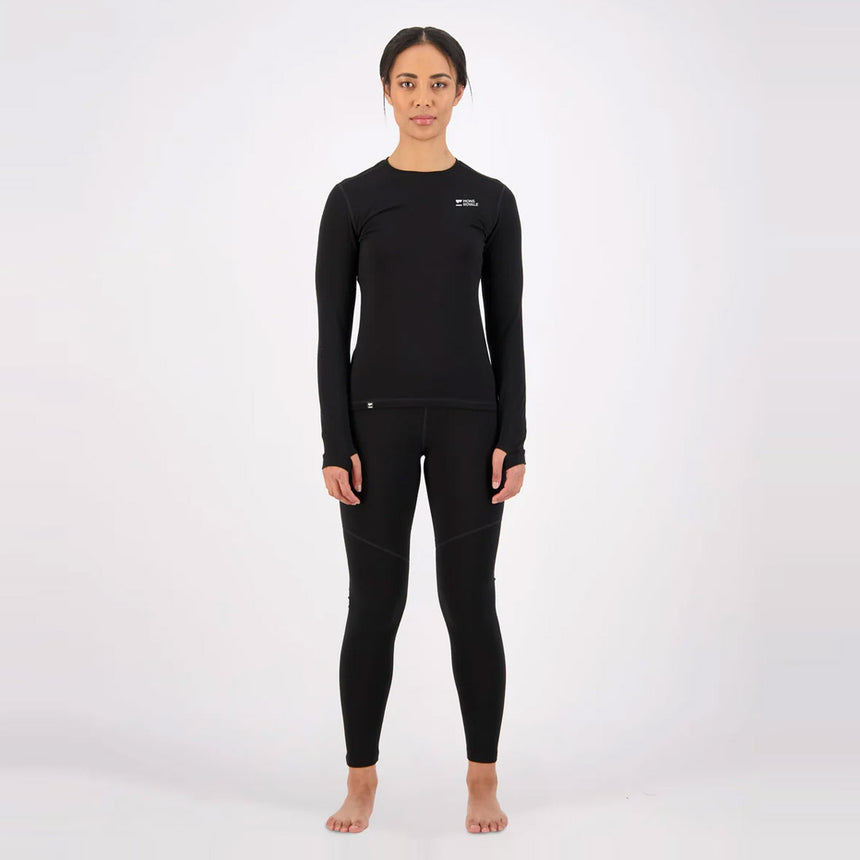 MONS ROYALE Women's Cascade Merino Long Sleeve - Black