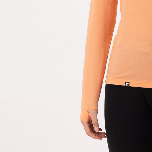 MONS ROYALE Women's Cascade Merino Long Sleeve - Punch
