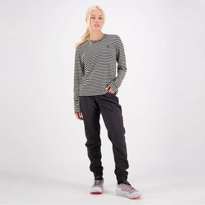 MONS ROYALE Women's Icon Merino Long Sleeve - MR Stripe