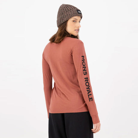 MONS ROYALE Women's Yotei Merino Classic Long Sleeve - Canyon Rose