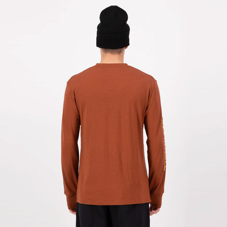 MONS ROYALE Yotei Merino Classic Long Sleeve - Sienna
