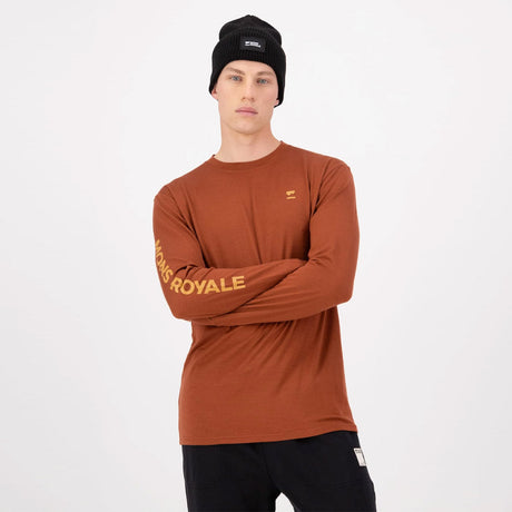 MONS ROYALE Yotei Merino Classic Long Sleeve - Sienna