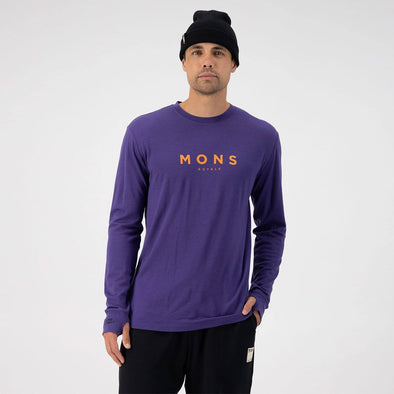 MONS ROYALE Yotei Merino Classic Long Sleeve - Violet