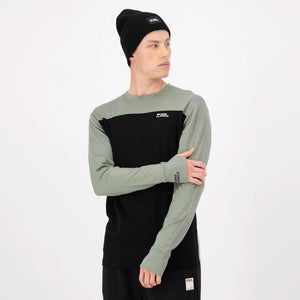 MONS ROYALE Yotei Merino Long Sleeve - Willow/Black