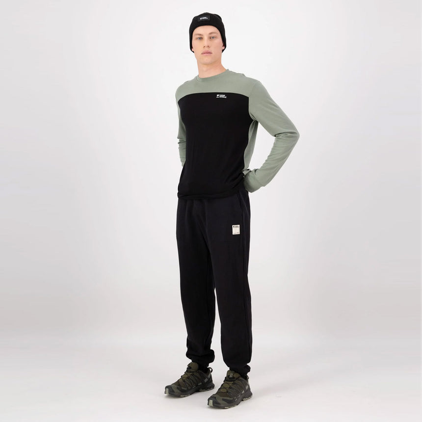 MONS ROYALE Yotei Merino Long Sleeve - Willow/Black