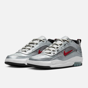 NIKE SB Air Max Ishod Premium - Metallic Silver/Varsity Red