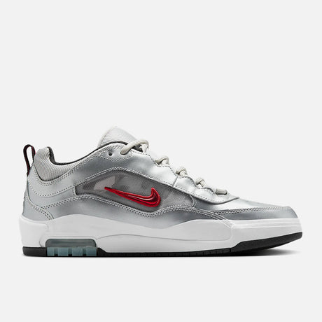 NIKE SB Air Max Ishod Premium - Metallic Silver/Varsity Red