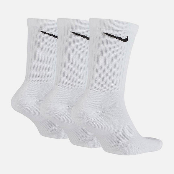 NIKE SB Everyday Cushion Crew Swoosh Sock 3 Pack - White