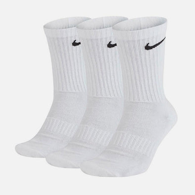 NIKE SB Everyday Cushion Crew Swoosh Sock 3 Pack - White