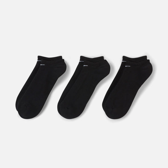 NIKE SB Everyday Cushion No Show Sock (3 Pack) - Black/White