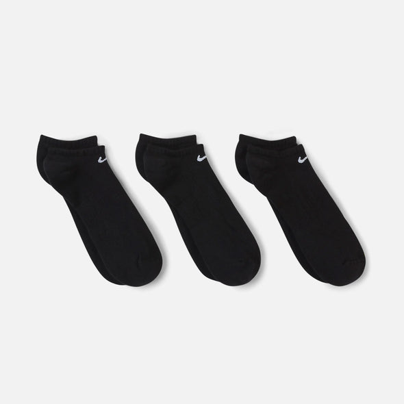 NIKE SB Everyday Cushion No Show Sock (3 Pack) - Black/White