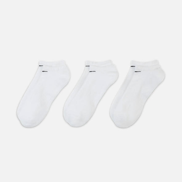 NIKE SB Everyday Cushion No Show Sock (3 Pack) - White/Black