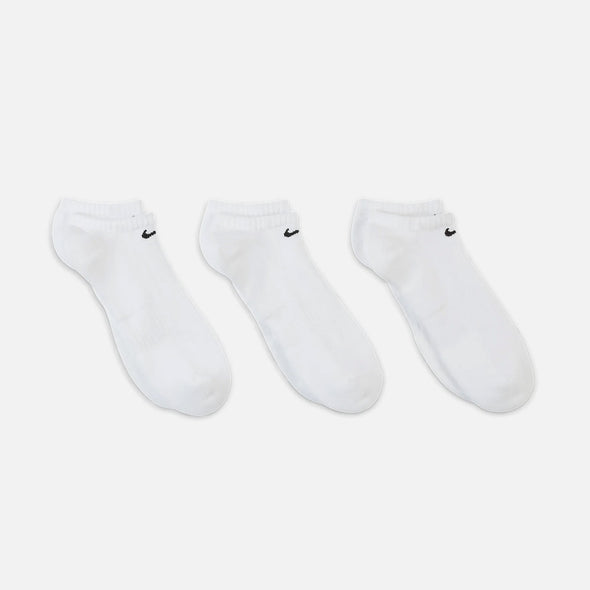 NIKE SB Everyday Cushion No Show Sock (3 Pack) - White/Black