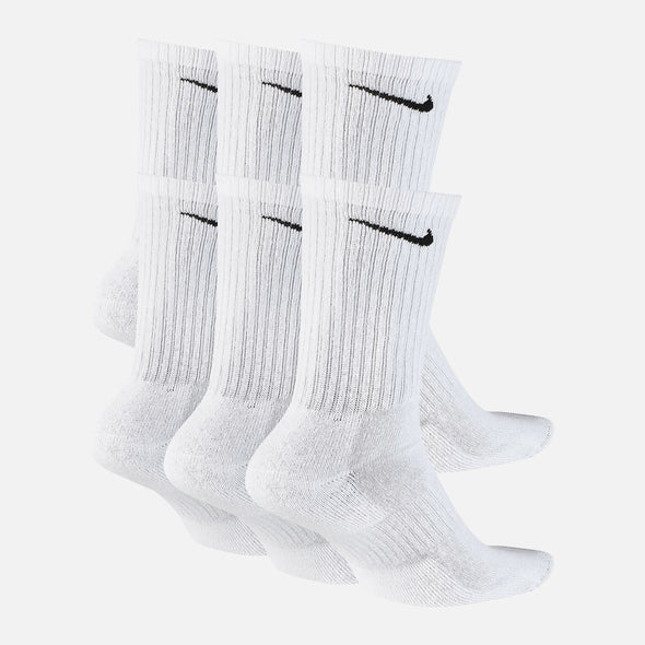 NIKE SB Everyday Cushion Swoosh Sock (6 Pack) - White