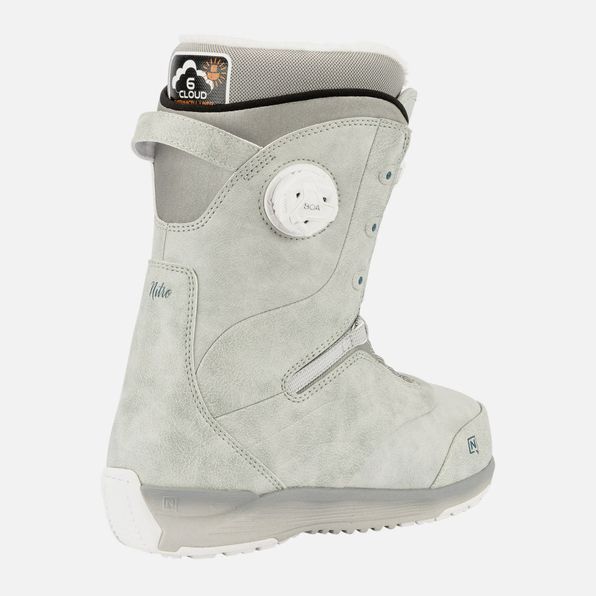 NITRO Women's Crown Boa Boots 2026 - Light Grey