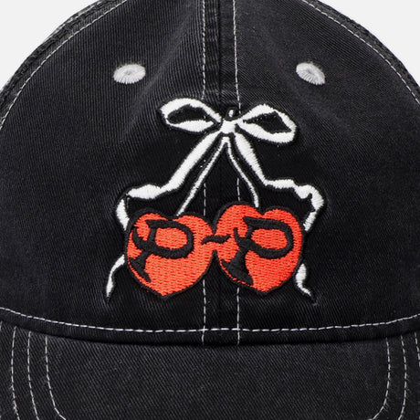 PASSPORT Cherries Leagues Trucker - Washed Black