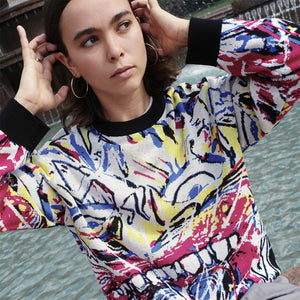 PASSPORT Goes Around Knit Sweater - Multi