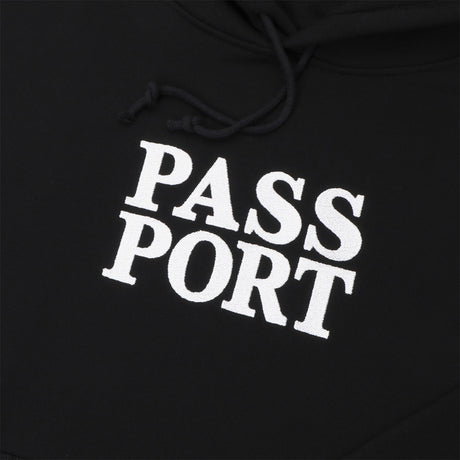 PASSPORT Official Stacked Hoodie  - Black