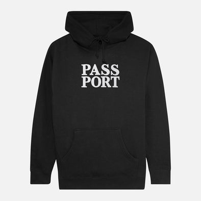 PASSPORT Official Stacked Hoodie  - Black