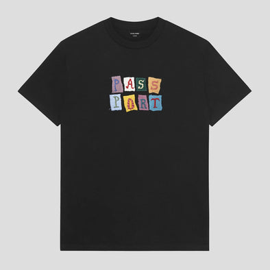 PASSPORT Patchwork Tee - Black