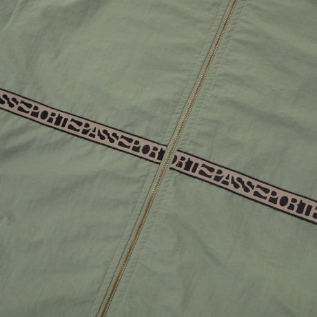 PASSPORT Rough Neg RPET Track Jacket - Sage