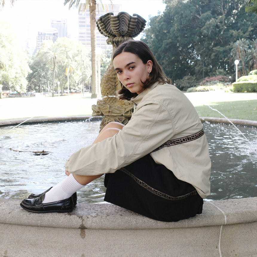 PASSPORT Rough Neg RPET Track Jacket - Sand