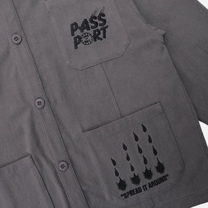 PASSPORT Shop Rules Painters Jacket - Grey