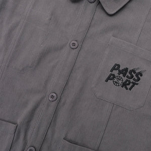 PASSPORT Shop Rules Painters Jacket - Grey