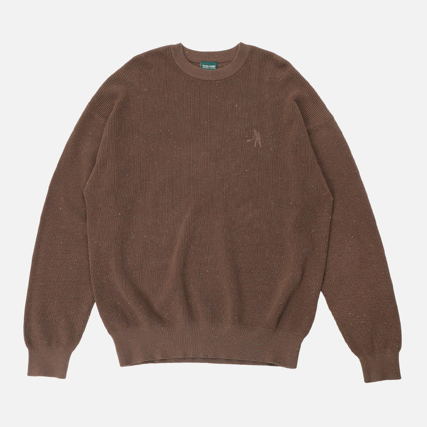 PASSPORT Speckled Knit Sweater - Brown