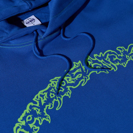 POLAR Crude Logo Contrast Dave Hoodie - Egyptian Blue
