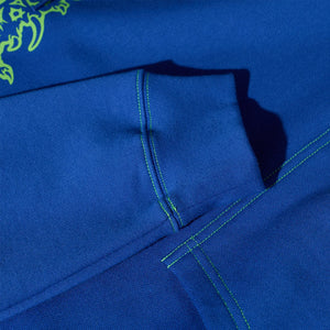 POLAR Crude Logo Contrast Dave Hoodie - Egyptian Blue